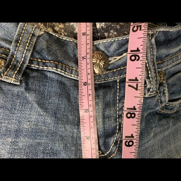 LA Idol Capris Blue Mid waist - Picture 3 of 4